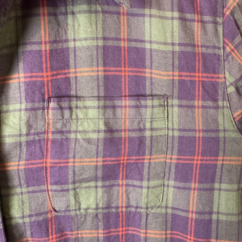L.L.Bean Women's Flannel Jacket Fur Lined Plaid Oversized Gorpcore Outdoors Barn - Picture 8 of 12